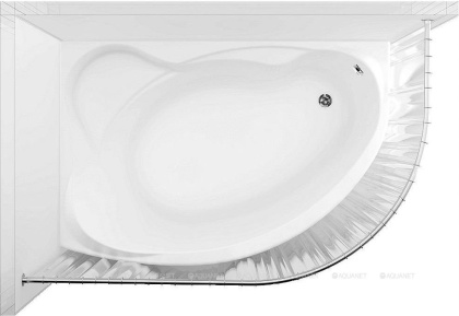 Карниз для ванны Aquanet Capri/Sarezo полукруглый 160х100