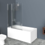 Душевая шторка на ванну BelBagno UNO-V-11-90/150-P-Cr-L Душевая шторка на ванну BelBagno UNO-V-11-90/150-P-Cr-L
