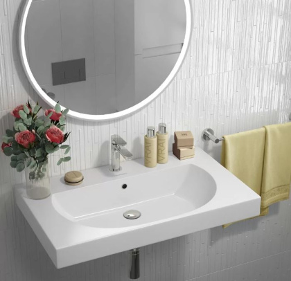 Бьянка белый матовый полоски 20x60x0,9