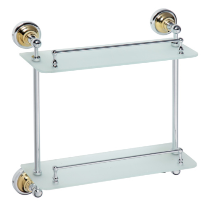 Полочка Bemeta Retro Gold and Сhrom 144202128 Золото хром Полочка Bemeta Retro Gold and Сhrom 144202128 Золото хром