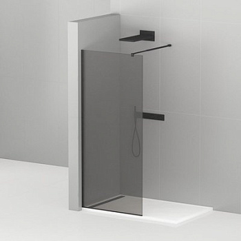 LIBERTA-100-GR Стекло для перегородки Liberta, графит, 1000х1950 мм