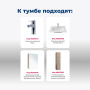 Тумба под раковину Aquanet Алвита New 60 2 ящика, дуб веллингтон белый Тумба под раковину Aquanet Алвита New 60 2 ящика, дуб веллингтон белый