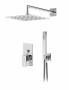 PORTA-DSIPQ-20-01 Душевая система со встраиваемым смесителем, верхним душем 20 см ABS с выводом и ручным душем со штуцером, держателем и шлангом, исполнение хром PORTA-DSIPQ-20-01 Душевая система со встраиваемым смесителем, верхним душем 20 см ABS с выводом и ручным душем со штуцером, держателем и шлангом, исполнение хром