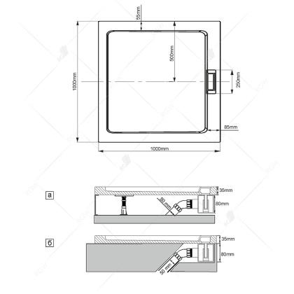Сифон для душевого поддона RGW Q10-C 03241100-10 Хром Сифон для душевого поддона RGW Q10-C 03241100-10 Хром