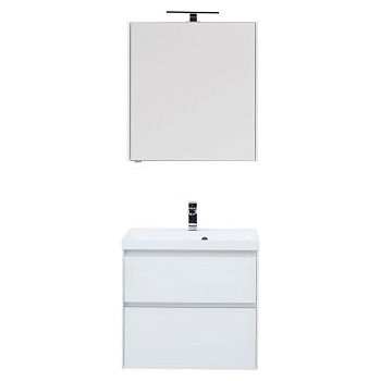 Мебель для ванной Aquanet Гласс 70 белый Мебель для ванной Aquanet Гласс 70 белый
