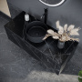 Тумба подвесная SANCOS Stone из керамогранита с одним выдвижным ящиком и столешницей из керамогранита 1200х400х495, керамогранит Nero Marquina, арт. ST120NM Тумба подвесная SANCOS Stone из керамогранита с одним выдвижным ящиком и столешницей из керамогранита 1200х400х495, керамогранит Nero Marquina, арт. ST120NM