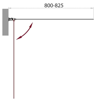 Душевая шторка на ванну BelBagno SELA-V-1-80/140-C-Cr Душевая шторка на ванну BelBagno SELA-V-1-80/140-C-Cr