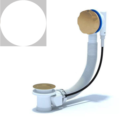 Слив-перелив для ванны АниПласт (белый матовый) Слив-перелив для ванны АниПласт (белый матовый)