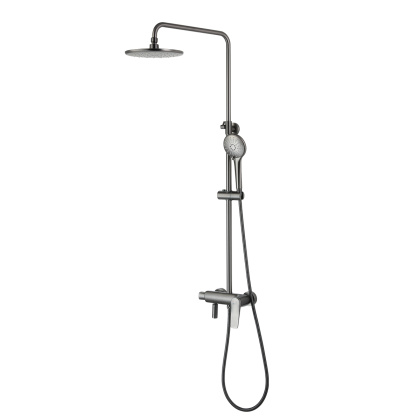 Смеситель Lemark Bronx LM3762GM для душа с регулируемой высотой штанги Смеситель Lemark Bronx LM3762GM для душа с регулируемой высотой штанги