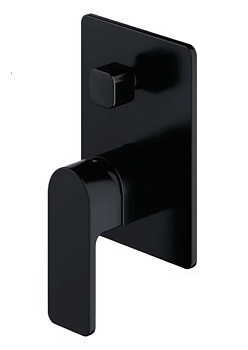 Смеситель для душа скрытого монтажа OMNIRES BARETTI BA7835BL (черный BLM)