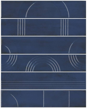 Панно Мажорель синий тёмный глянцевый (из 6 частей 6х28,5) 36x28,5x1 Панно Мажорель синий тёмный глянцевый (из 6 частей 6х28,5) 36x28,5x1