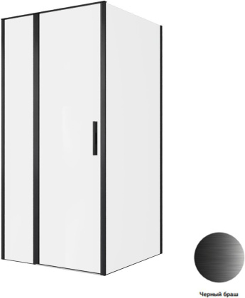 Душевой уголок Allen Brau Priority 100x100 3.31030.BBA + 3.31048.BBA черный браш Душевой уголок Allen Brau Priority 100x100 3.31030.BBA + 3.31048.BBA черный браш