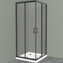 Душевой уголок BelBagno UNO-195-A-2-100-C-NERO Душевой уголок BelBagno UNO-195-A-2-100-C-NERO