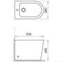 Биде напольное BelBagno FLAY-R BB1003B Биде напольное BelBagno FLAY-R BB1003B