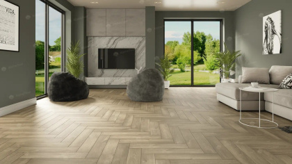 SPC ламинат Alpine Floor  Light Parquet ЕСО 13-5 Дуб Натуральный Отбеленный (4мм/43/1,95м2) (600мм*125мм), м2