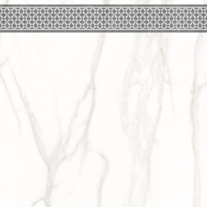 7346-0004-1001 Декор кер. Каррара Нова_LB Бел. 45*45 _декор 2_ 1 \4
