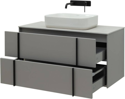 Тумба под раковину Allen Brau Reality 100 1.32007.PGM платина матовый Тумба под раковину Allen Brau Reality 100 1.32007.PGM платина матовый