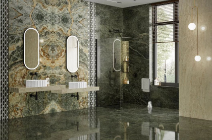 Панно SG593502RB\D Риальто Нобиле 2 зеленый лаппатированный 238,5см*119,5см*11мм (1уп/1шт/), шт