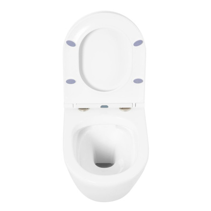 BB8001CHR/SC/BB002-80/BB014-SR-BIANCO Унитаз подвесной с сиденьем BelBagno TRE + Система инсталляции для унитазов с кнопкой смыва BB014-SR-BIANCO Исполнение: Белый 