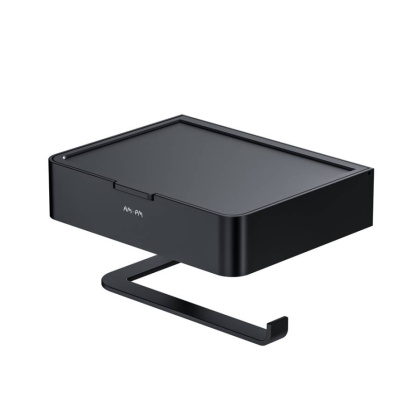 Держатель для туалетной бумаги Inspire V2.0 с коробкой, 7,5х15х10,6 см, черный, A50A341522