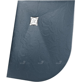 Душевой поддон асимметричный RGW ST/AR-G Графит 120*90