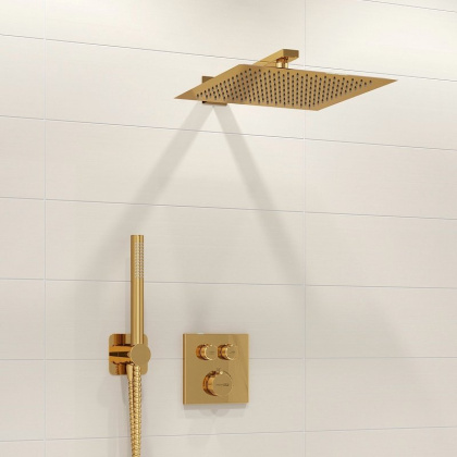 A7148.183.261.280.197.281 Thermo Встраиваемый комплект для душа с верхней душевой насадкой и лейкой A7148.183.261.280.197.281 Thermo Встраиваемый комплект для душа с верхней душевой насадкой и лейкой