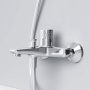 F90A10400 Gem Смеситель для ванны/душа с индикацией температуры, хром, шт.