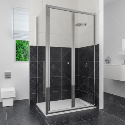 Душевой уголок RGW CL-41, 04094180-11, 80 x 100 х 185 см, дверь складная, стекло прозрачное, хром
