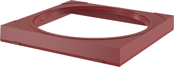 Вставка под водосточную трубу, комплект – красный