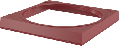 Вставка под водосточную трубу, комплект – красный Вставка под водосточную трубу, комплект – красный