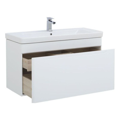 Тумба с раковиной Aquanet София 105 белый