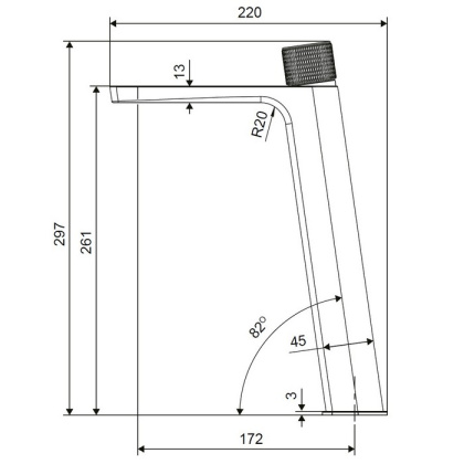 Смеситель для умывальника EXCELLENT Krotos AREX.8002CR (хром)