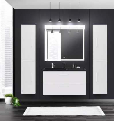 Шкаф подвесной BelBagno AURORA-1600-2A-SC-BL-P-L Bianco Lucido, левосторонний Шкаф подвесной BelBagno AURORA-1600-2A-SC-BL-P-L Bianco Lucido, левосторонний