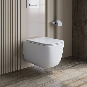 LUCE-TOR Унитаз подвесной безободковый с сиденьем дюропласт soft close, BB076CH-TOR/SC LUCE-TOR Унитаз подвесной безободковый с сиденьем дюропласт soft close, BB076CH-TOR/SC