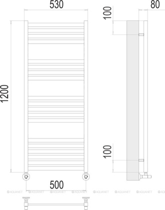 Полотенцесушитель Terminus Тоскана П19 500х1200