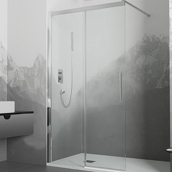 Душевая перегородка RGW Walk In WA-13 140 34101314-11 профиль Хром стекло прозрачное