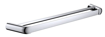 Полотенцедержатель двойной RUSH Flores, 4х75х13 см, хром, FL08532B