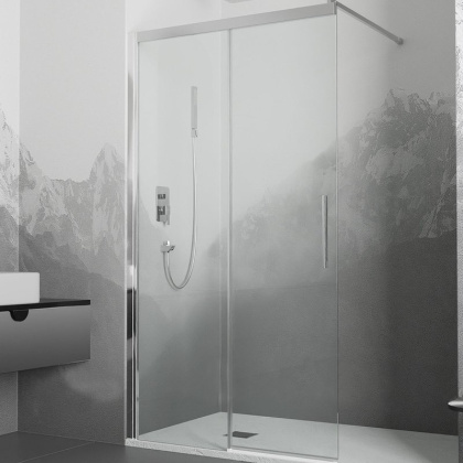 Душевая перегородка RGW Walk In WA-13 140 34101314-11 профиль Хром стекло прозрачное