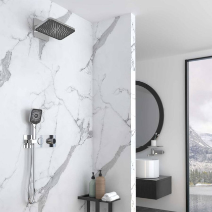 Душевой комплект VSFW-422TI4CH встраиваемый, термостатический, двухрежимный, хром