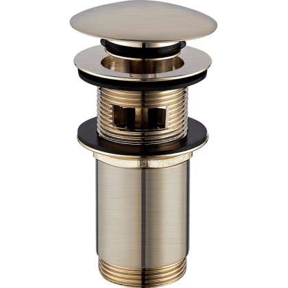 Пробка "click-clack" к сифону для умывальника A706GLB (брашированное золото) Пробка "click-clack" к сифону для умывальника A706GLB (брашированное золото)