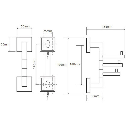 Тройной крючок поворотный