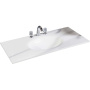 Столешница Solid Glass белая моноблок 111*52см Столешница Solid Glass белая моноблок 111*52см