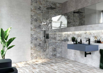 Плитка Cemento Dark Grey W M 25x75 NR Mat 1 Плитка Cemento Dark Grey W M 25x75 NR Mat 1