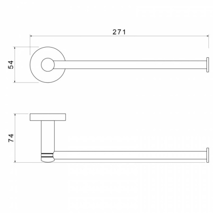 Полотенцедержатель Timo Saona 13051/00 хром