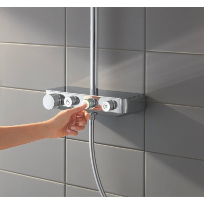 Душевая система поворотная с термостатом Grohe SmartControl хром (26508000) Душевая система поворотная с термостатом Grohe SmartControl хром (26508000)